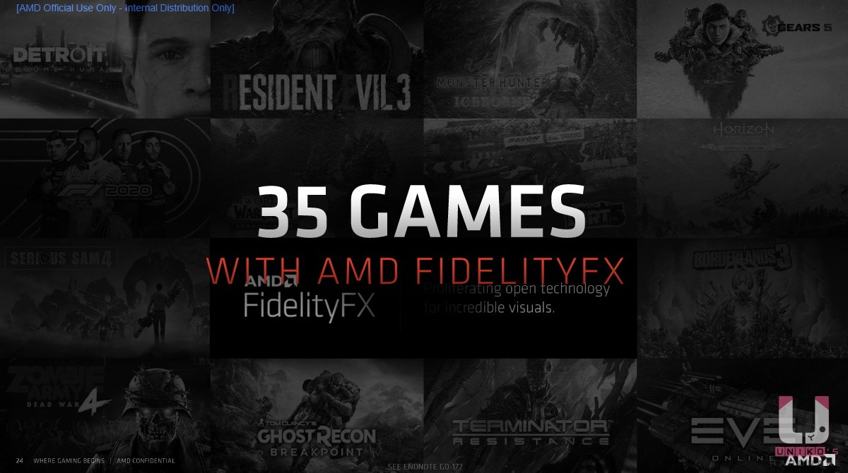 35 款遊戲之元 FidelityFX。