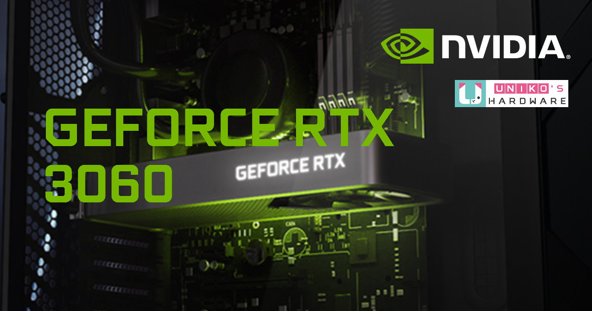 NVIDIA 推出 Ampere 架構, 台幣只要 10,900 起的 GeForce RTX 3060。
