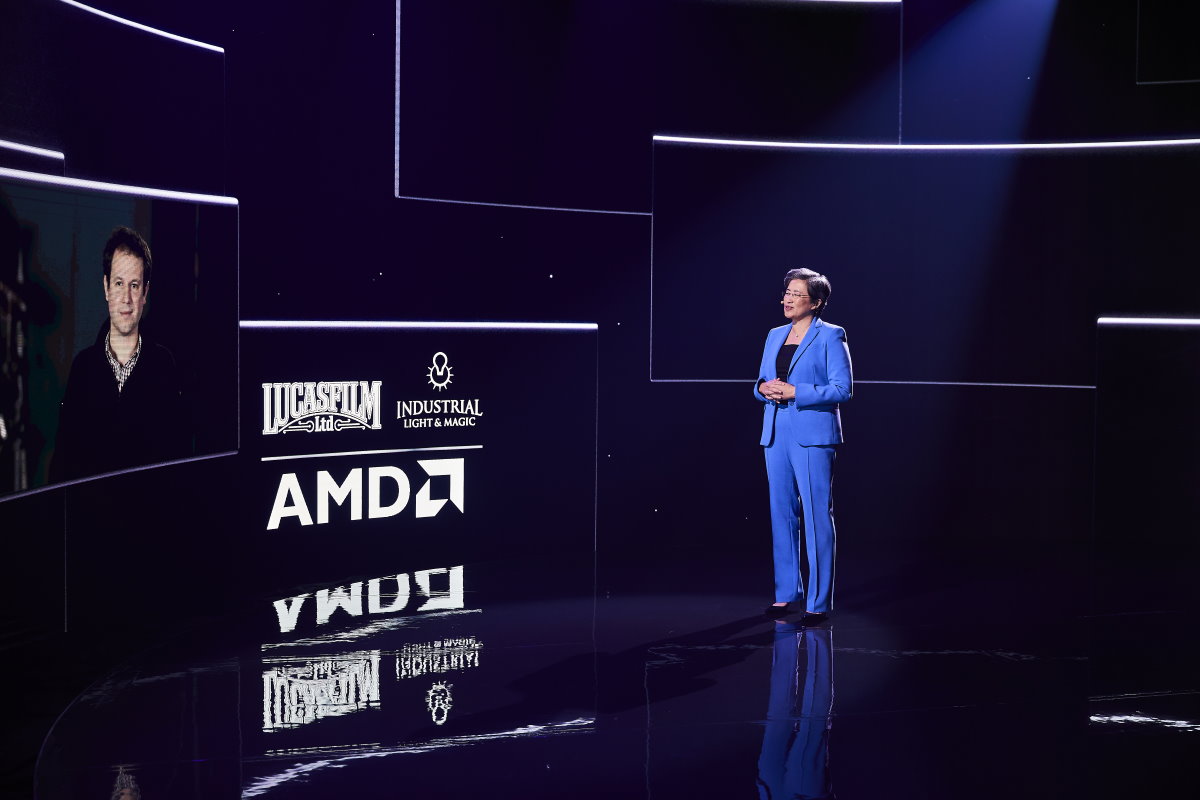 AMD 總裁暨執行長蘇姿丰博士在 CES 2021 與盧卡斯影業技術副總裁 François Chardavoine 對話。