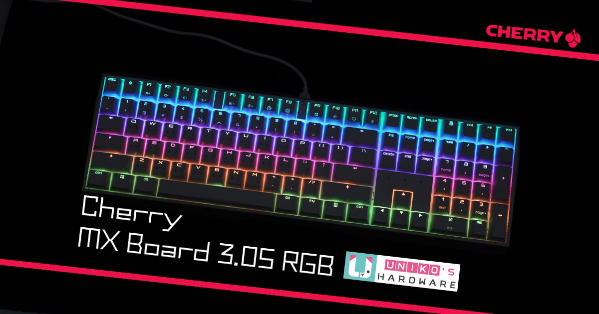 原味的櫻桃~ Cherry MX Board 3.0S RGB 機械式鍵盤評測開箱。