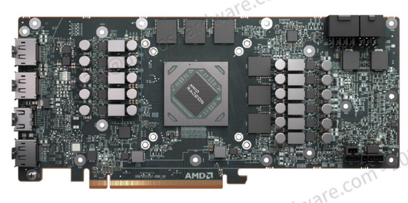 Radeon RX 6700 XT 公版 PCB。