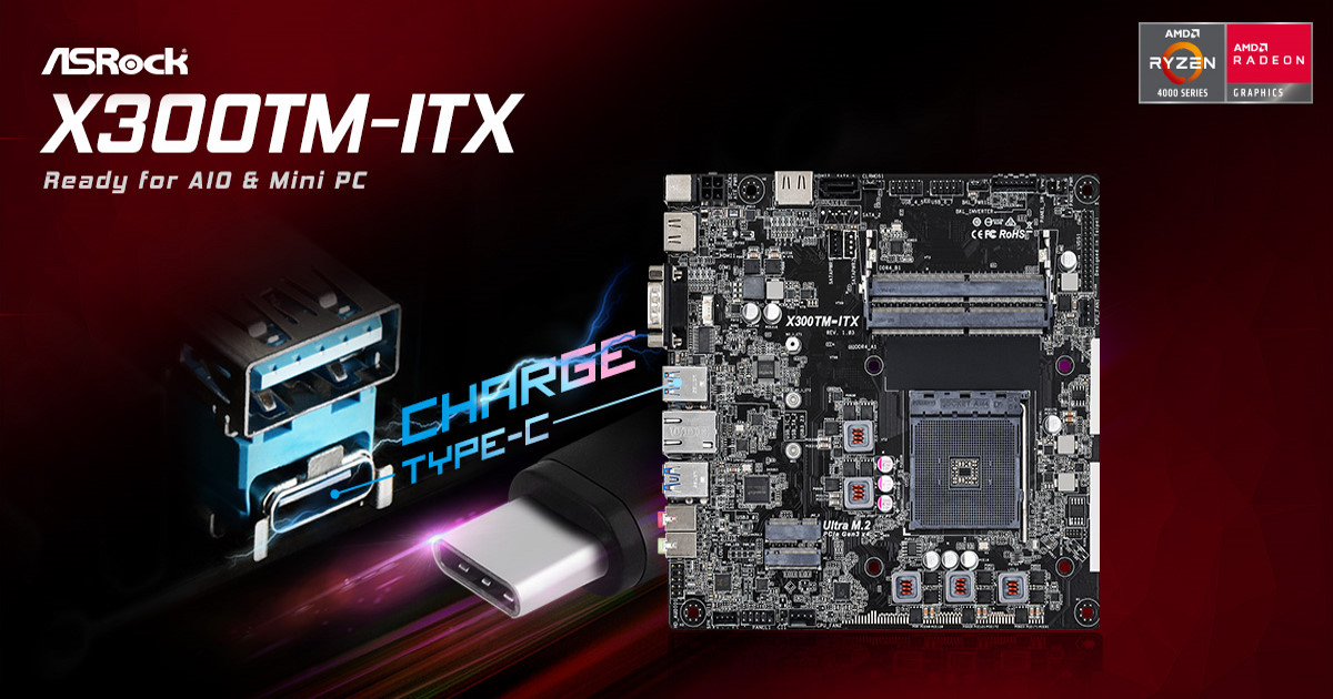 妖板製造專家出品~ ASRock 華擎 AMD X300TM-ITX Thin Mini-ITX 主機板新貨登場
