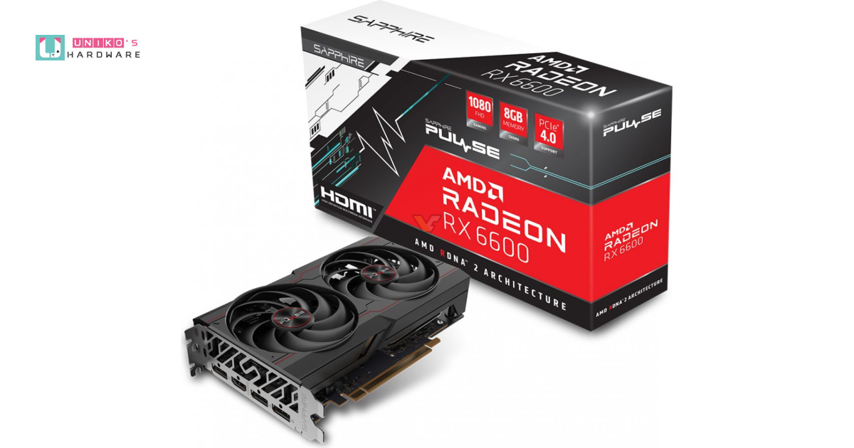 Sapphire Radeon RX 6600 Pulse 售價 590 歐元，據傳在 10/13 上市