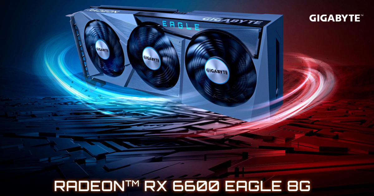 Gigabyte 隆重推出 AMD Radeon RX 6600 EAGLE 8G 顯示卡