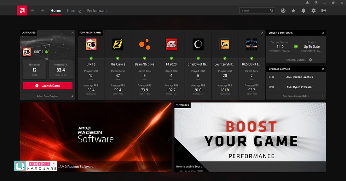 AMD 釋出 Radeon Software Adrenalin 21.10.3 版繪圖驅動軟體