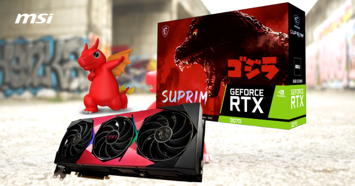 怪獸之王降臨！！！MSI「GeForce RTX 3070 SUPRIM 8G LHR × GODZILLA」聯名版震撼登場