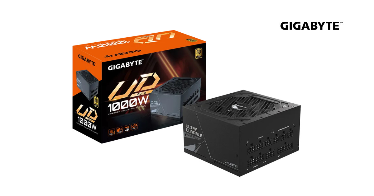 GIGABYTE 發表新 UD1000GM PCIe 5.0 電源供應器