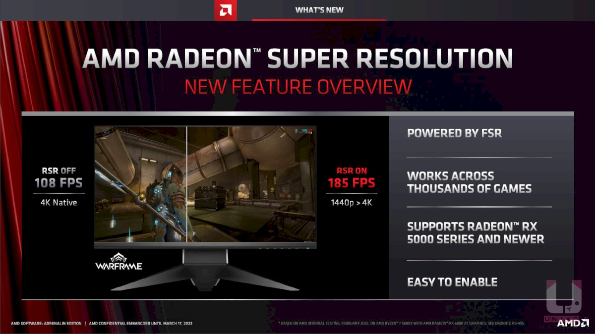 AMD Radeon Super Resolution 看點