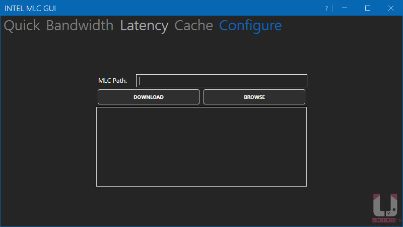 首先點選 Configure，選擇 Intel Memory Latency Checker 所在路徑，或是點選 Download 直接下載。