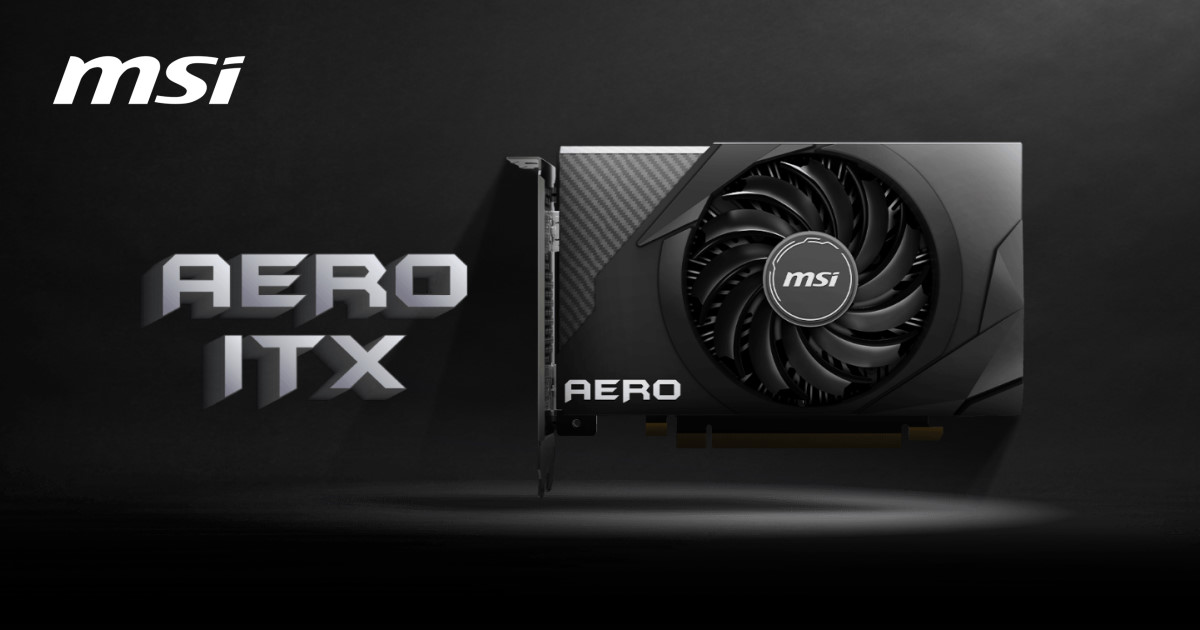 MSI 發表 AMD Radeon RX 6400 AERO ITX 顯示卡