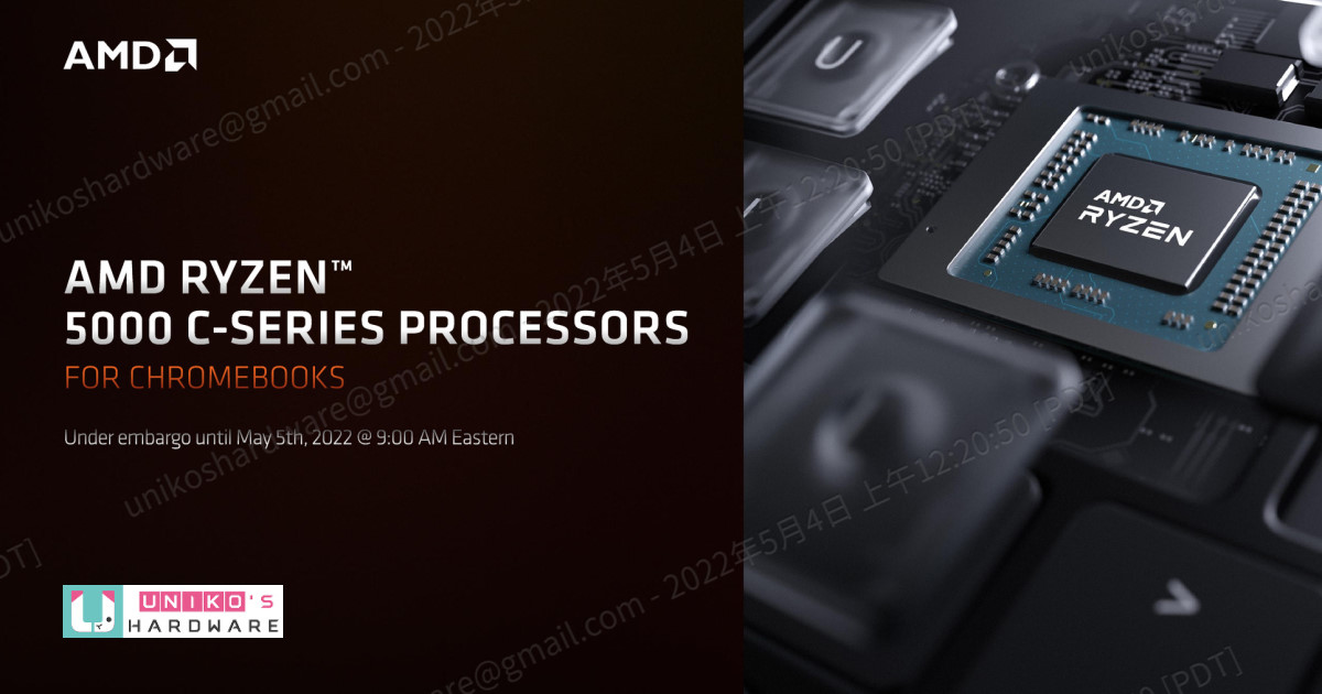 AMD 為 Chromebook 推出 RYZEN 5000 C 系列處理器
