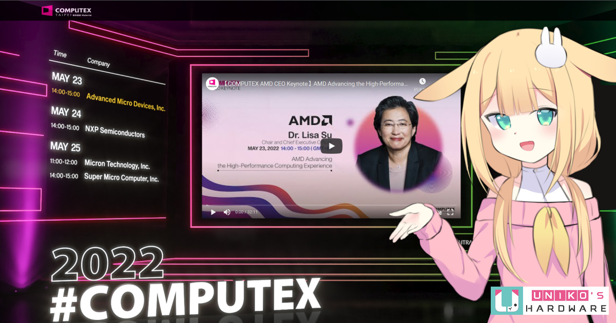 AMD CEO Keynote 與 Computex 2022 虛擬線上展玩家粉絲懶人包
