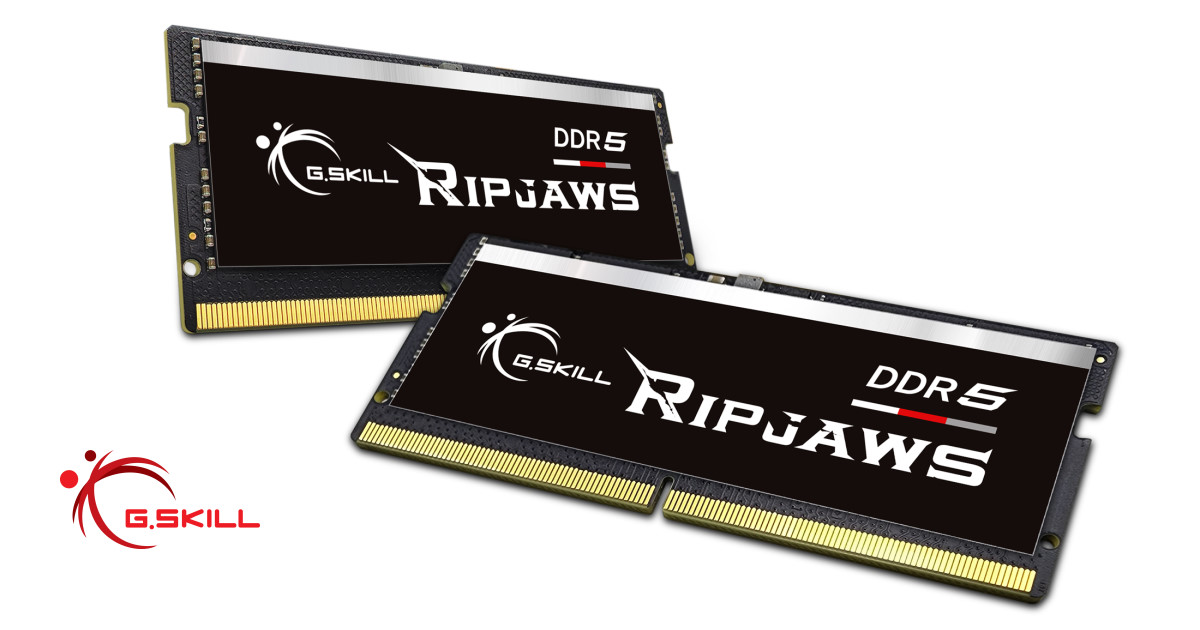 G.SKILL 推出高速 Ripjaws DDR5 SO-DIMM 記憶體