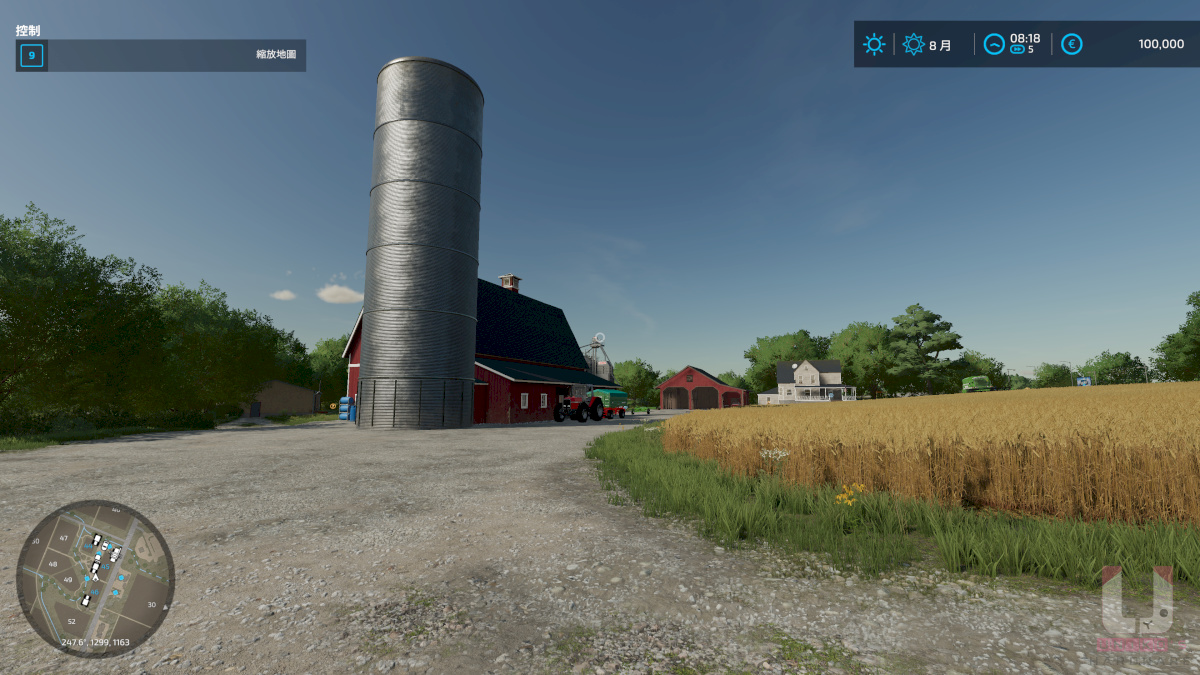 模擬農場 22 場景 4 FSR 2.0 OFF。