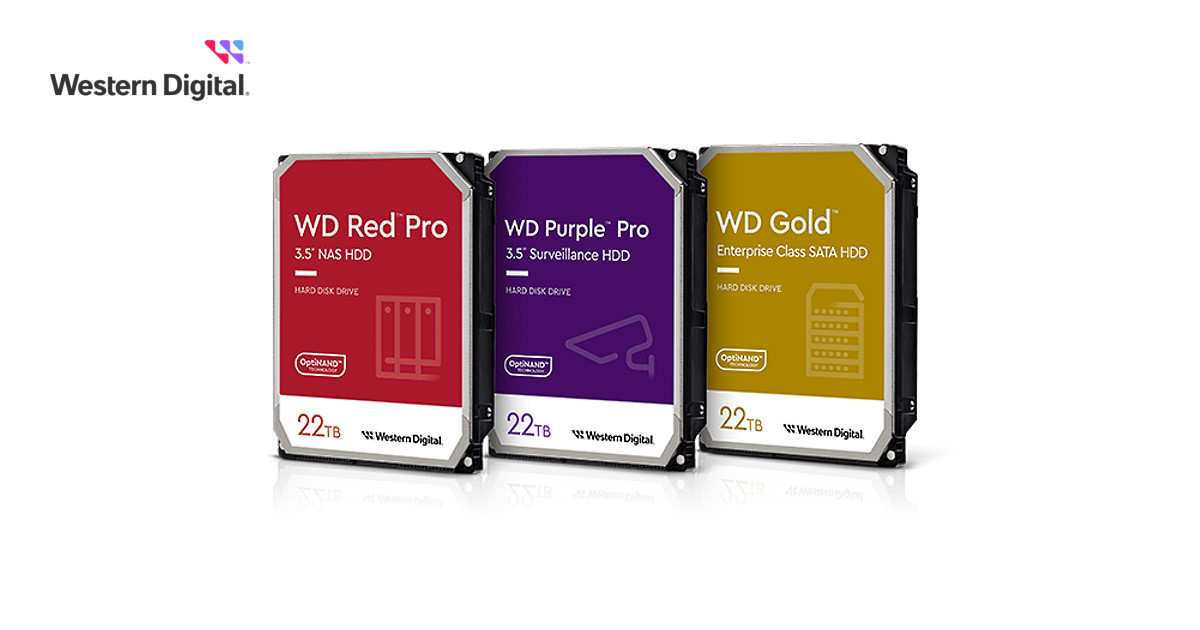 Western Digital 推出 22TB 的 WD Gold 等一系列大容量硬碟