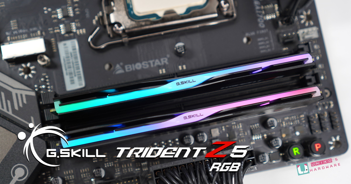 芝奇 G.SKILL Trident Z5 RGB DDR5-6000 幻鋒戟電競記憶體評測開箱
