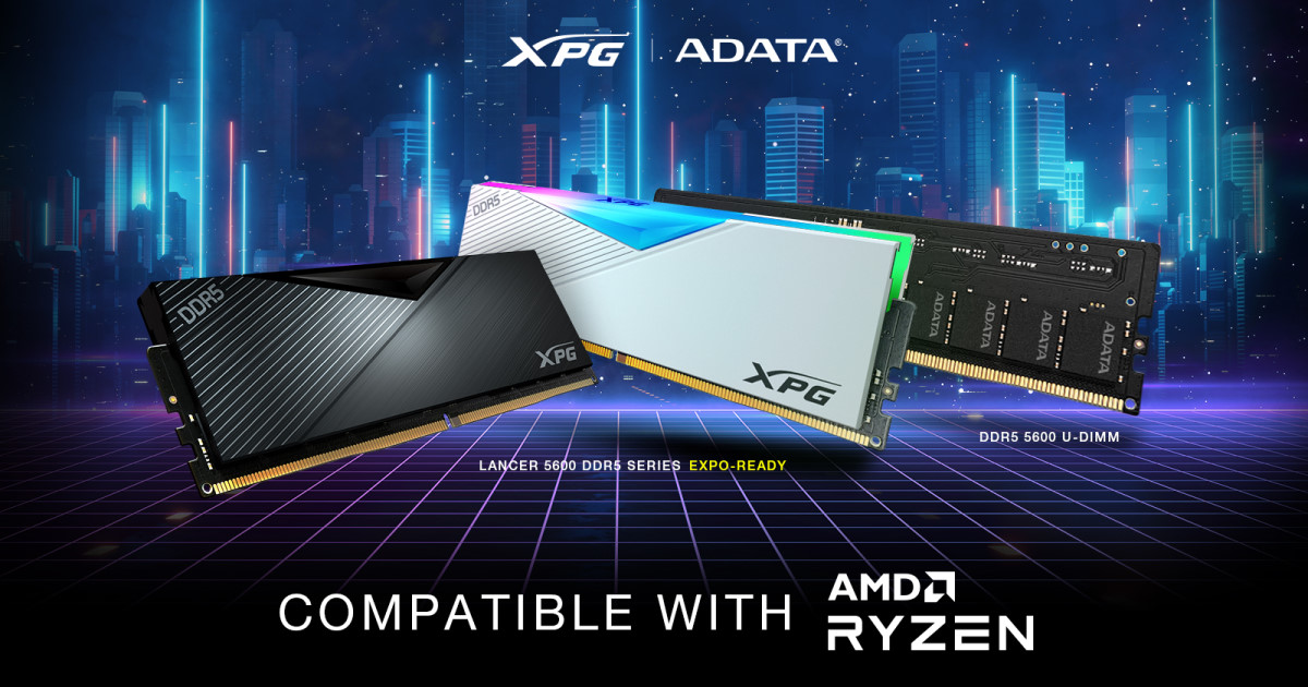 XPG 推出首款支援 AMD EXPO 電競記憶體 LANCER DDR5 5600
