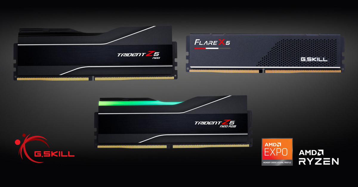 芝奇推出 Trident Z5 Neo 焰鋒戟與 Flare X5 烈焰槍 DDR5 記憶體系列 